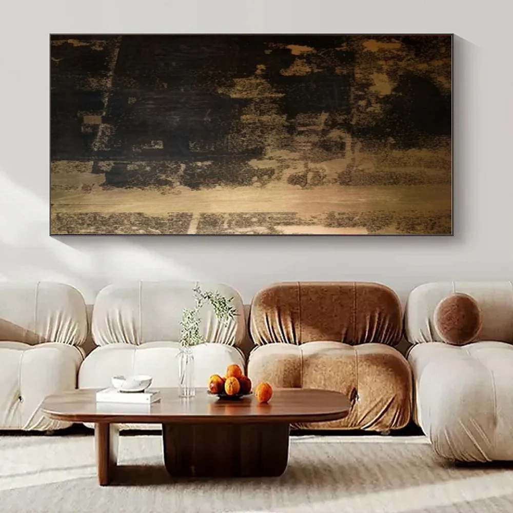 Hand-Painted Bold Building - extra large modern wall decor